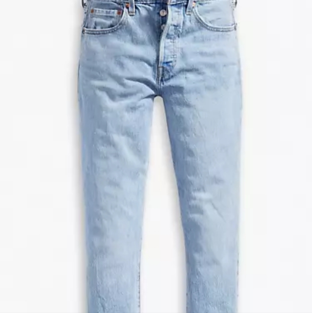 Levi's 501 Stretch Skinny Jeans W28 L28 Tango Light Wash - Picture 8 of 9